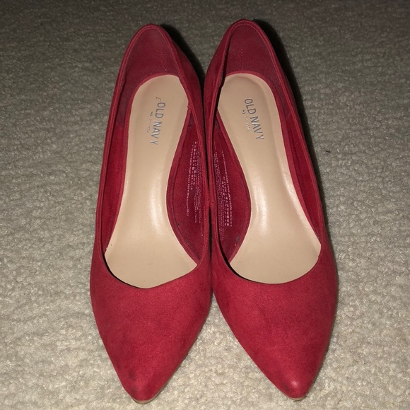 Old Navy Red Heels - Picture 1 of 3